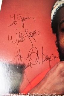 Vintage Autographed LP Vinyl Record Marvin Gaye, Lets Get It On