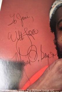 Vintage Autographed LP Vinyl Record Marvin Gaye, Lets Get It On