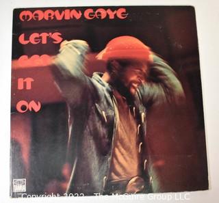 Vintage Autographed LP Vinyl Record Marvin Gaye, Lets Get It On