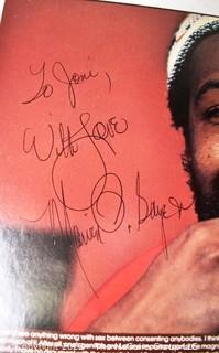 Vintage Autographed LP Vinyl Record Marvin Gaye, Lets Get It On