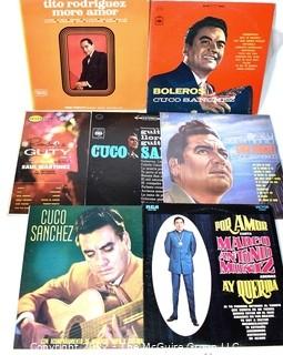 Collection of Vintage LP 33  RPM Vinyl Records  - Latin Music