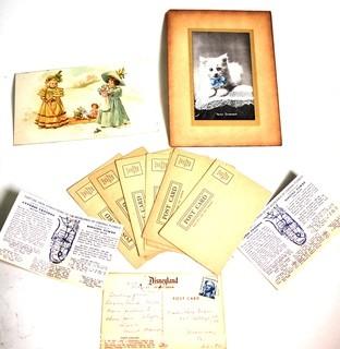 Vintage Ephemera including Set of Colonial Characters of Boston Postcards