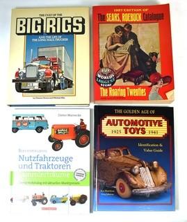 Four (4) Books about Vintage Cars and Toys.
