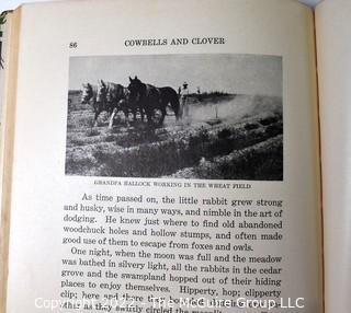 Group of Books About Trains Including Cowbells and Clover, The Vagabond Engine, Railways Photographed in Color, The Wonderful Locomotive and The Big Red Train Ride.