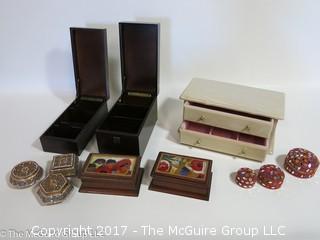 Collection of keepsake boxes 