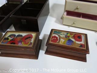 Collection of keepsake boxes 