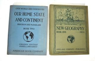 Two (2) Books on Geography, 1936.