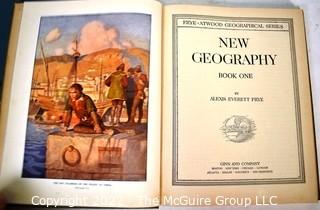 Two (2) Books on Geography, 1936.