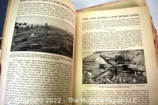 Seven (7) Vintage Books with Photos About the Construction and History of The Panama Canal. 