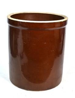 Roseville Ohio Pottery RRP Co. Brown Crown Five Gallon Stone Crock