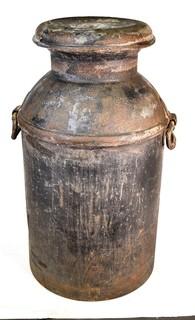 10 Gallon Vintage Metal Milk Can