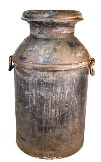 10 Gallon Vintage Metal Milk Can