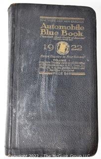 1922 Kelly Automobile Blue Book Road Guide with Maps