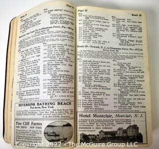 1922 Kelly Automobile Blue Book Road Guide with Maps