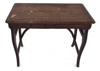 Vintage Smith Premier Dark Stained Typewriter Table