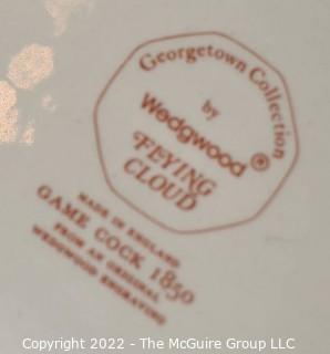 Fourteen (14) Piece Wedgwood Georgetown Collection Flying Cloud Rust Pattern 6" Bread & Butter Plates.