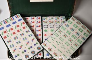 Vintage Made in Hong Kong - Sung San Tsai Fook Kee Mah Jong Traveling Game Set 