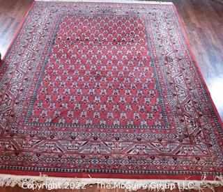 Red Wool Hand Knotted Rug  8'2" x 11'10"