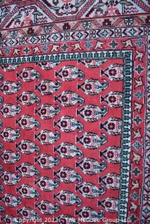 Red Wool Hand Knotted Rug  8'2" x 11'10"