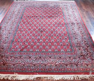 Red Wool Hand Knotted Rug  8'2" x 11'10"