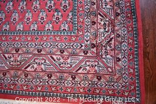 Red Wool Hand Knotted Rug  8'2" x 11'10"