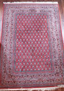 Red Wool Hand Knotted Rug  8'2" x 11'10"