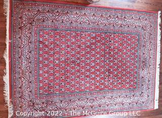 Red Wool Hand Knotted Rug  8'2" x 11'10"