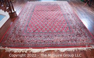 Red Wool Hand Knotted Rug  8'2" x 11'10"