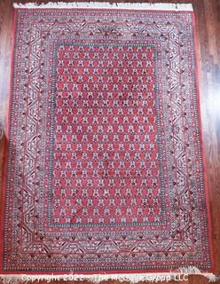 Red Wool Hand Knotted Rug  8'2" x 11'10"