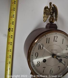 Seth Thomas Brookfield Banjo Style Wall Clock with Eagle Finial. 