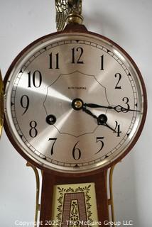 Seth Thomas Brookfield Banjo Style Wall Clock with Eagle Finial. 