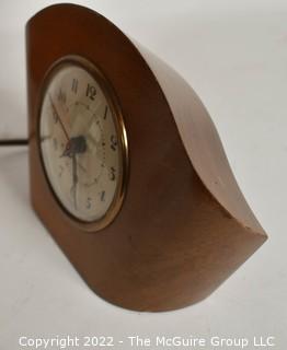  Wood Case Art Deco Style` Seth Thomas Electric Desk Clock.