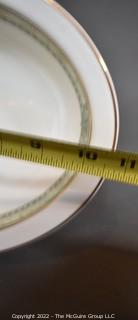 Two (2) Porcelain Royal Doulton Serving Platters in the Isabella Pattern.