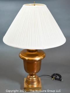 Brass Urn Shaped Table Lamp. 