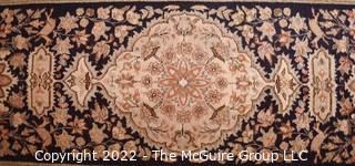 Wool Pile Tree Of Life Design Rug Runner. Made in Iran 12'7" x 2'2"