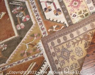 Geometric Hand Knotted Wool Rug 6'5"x 9"6"