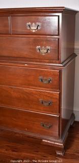 Six (6) Drawer Chest on Chest Made by Cherokee Furniture Company.  34"W x 19"D x 48"T.