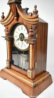 Antique Victorian Junghans German Bracket Mantle Clock