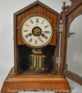 Antique Victorian Junghans German Bracket Mantle Clock