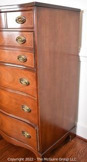 Six (6) Drawer Tall Dresser Made by Bassett Furniture Company. 