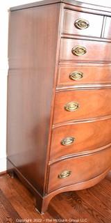 Six (6) Drawer Tall Dresser Made by Bassett Furniture Company. 