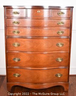 Six (6) Drawer Tall Dresser Made by Bassett Furniture Company. 