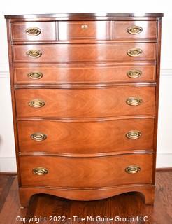 Six (6) Drawer Tall Dresser Made by Bassett Furniture Company. 