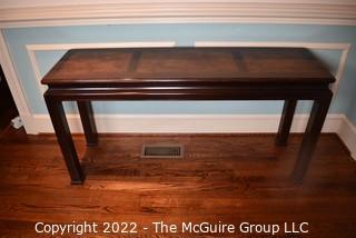 Asian Style Console Table. 55"L x 17"W.