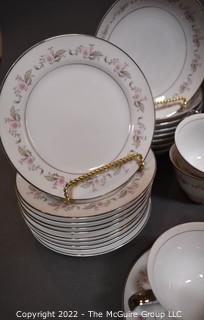 Large Set Fine Seyei China in Priscella Pattern 