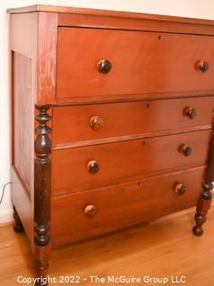 Antique Four (4) Drawer Chest or Dresser.  19" x 40" x 46"