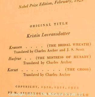 Seven (7) Books Including The Man Who Knew Kennedy, More Stories to Remember, Complete Works of Shakespeare, Dickens Oliver Twist and Kristin Labransdatter. 