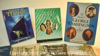 Group of Books Including Wizard of Oz, Titanic, Masonic and Local Virginia History