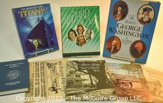 Group of Books Including Wizard of Oz, Titanic, Masonic and Local Virginia History