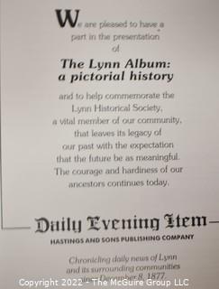 The Lynn Album: A Pictorial History by Elizabeth H. Cushing and The Lynn Album II, A Pictorial History by Kathryn Grover - History Of The Town, Events And People Of Lynn Massachusetts.
